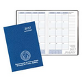 Monthly Desk Saddle Stitched Appointment Planner w/ Cobblestone Cover